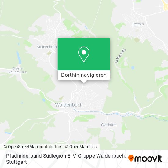 Pfadfinderbund Südlegion E. V. Gruppe Waldenbuch Karte