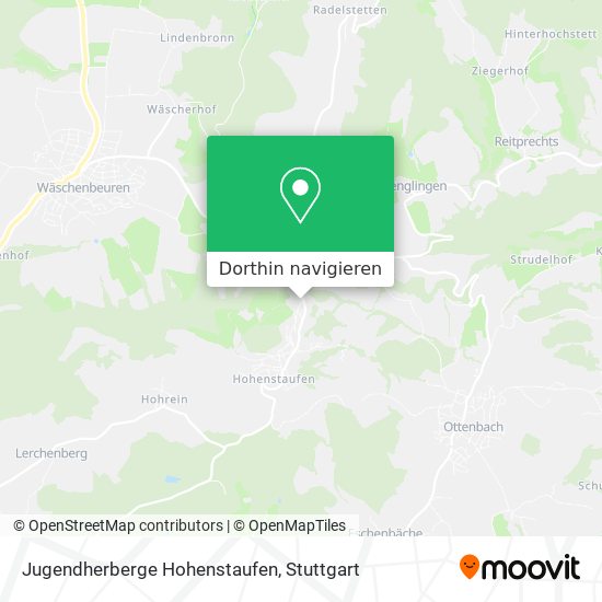 Jugendherberge Hohenstaufen Karte