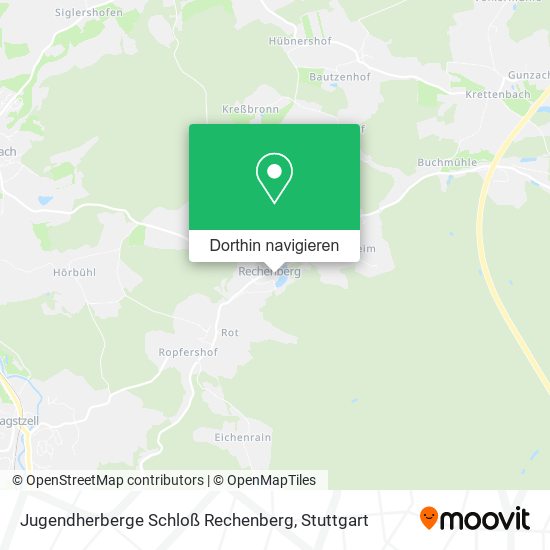 Jugendherberge Schloß Rechenberg Karte