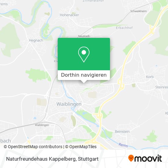 Naturfreundehaus Kappelberg Karte