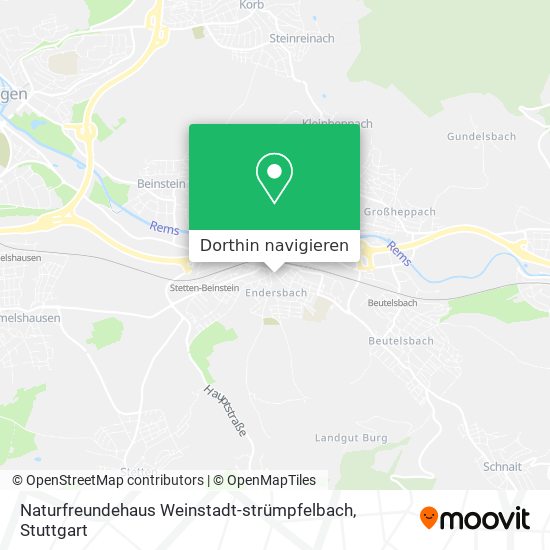 Naturfreundehaus Weinstadt-strümpfelbach Karte