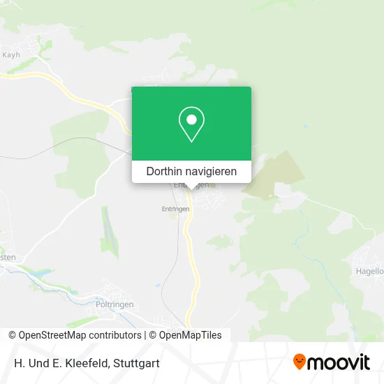 H. Und E. Kleefeld Karte