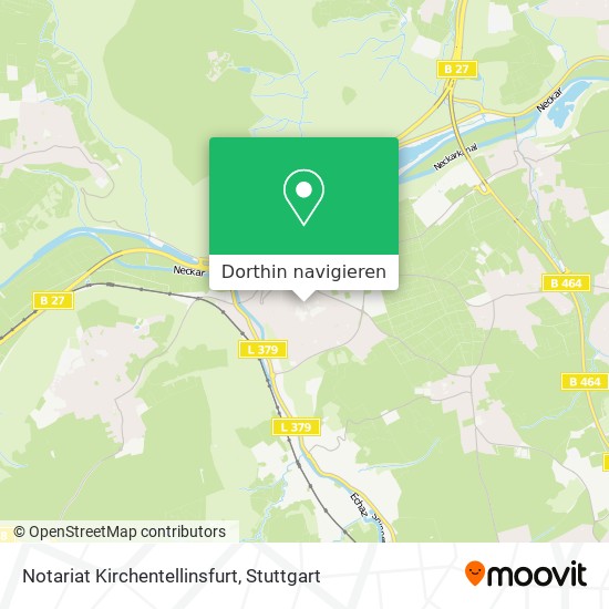Notariat Kirchentellinsfurt Karte