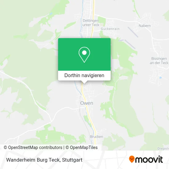 Wanderheim Burg Teck Karte