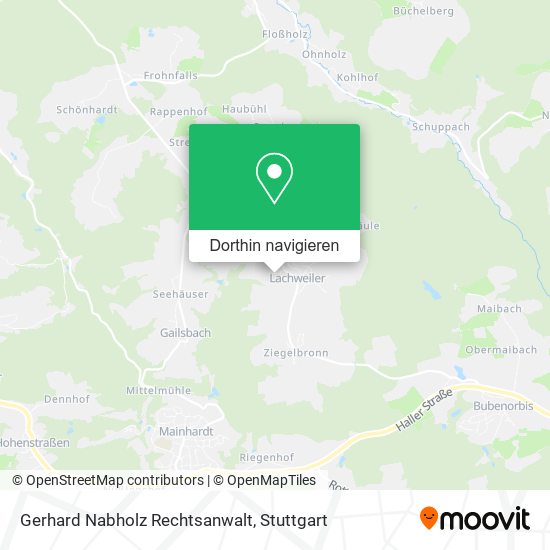 Gerhard Nabholz Rechtsanwalt Karte