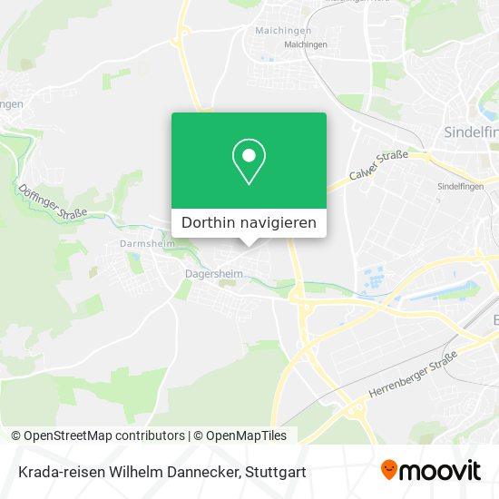 Krada-reisen Wilhelm Dannecker Karte