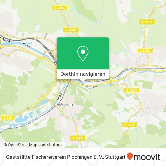 Gaststätte Fischereiverein Plochingen E. V. Karte