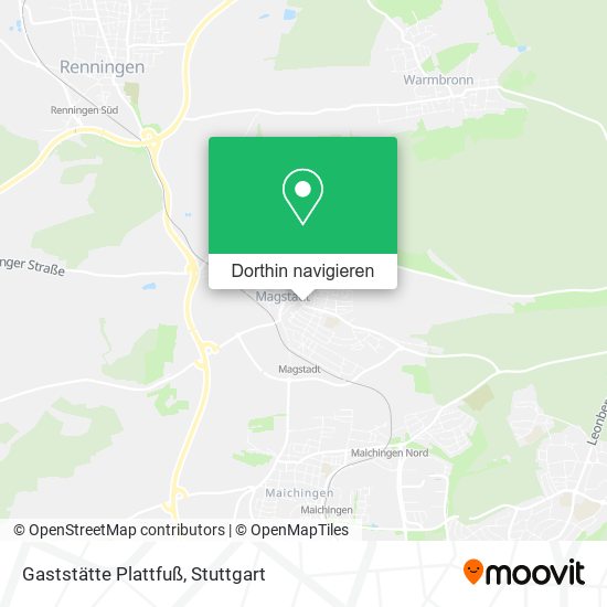 Gaststätte Plattfuß Karte