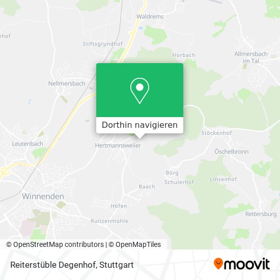 Reiterstüble Degenhof Karte