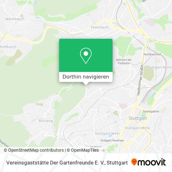 Vereinsgaststätte Der Gartenfreunde E. V. Karte