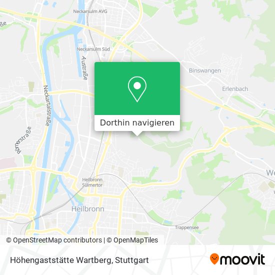 Höhengaststätte Wartberg Karte