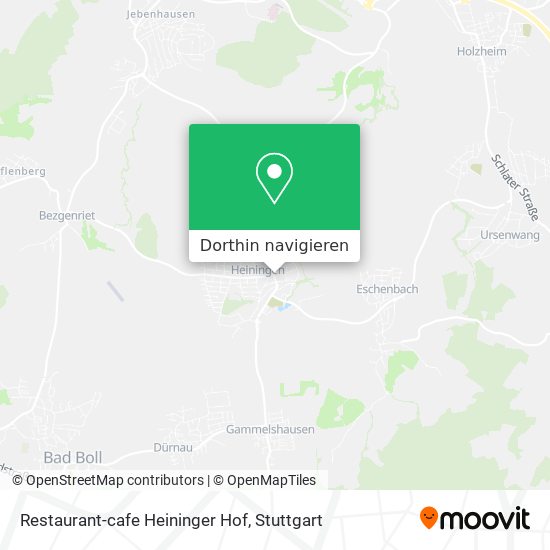 Restaurant-cafe Heininger Hof Karte