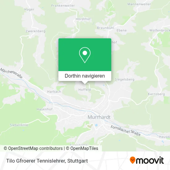 Tilo Gfroerer Tennislehrer Karte