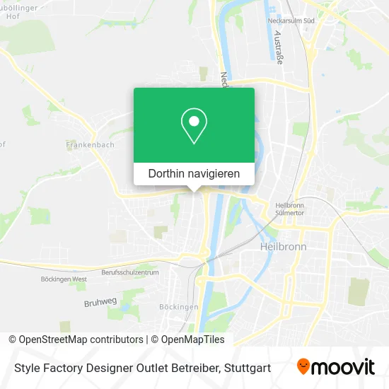 Style Factory Designer Outlet Betreiber Karte