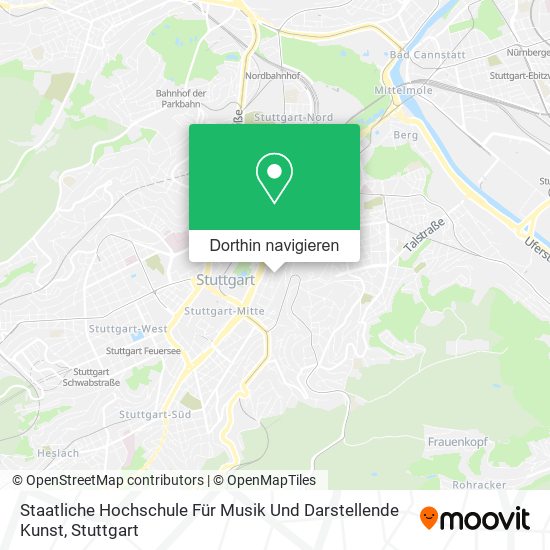 Staatliche Hochschule Für Musik Und Darstellende Kunst Karte