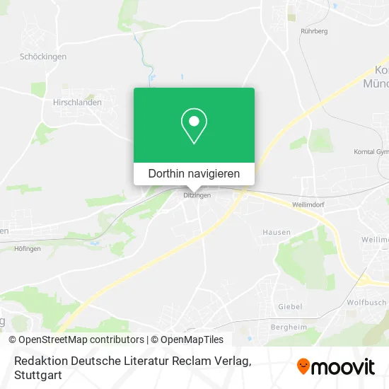 Redaktion Deutsche Literatur Reclam Verlag Karte