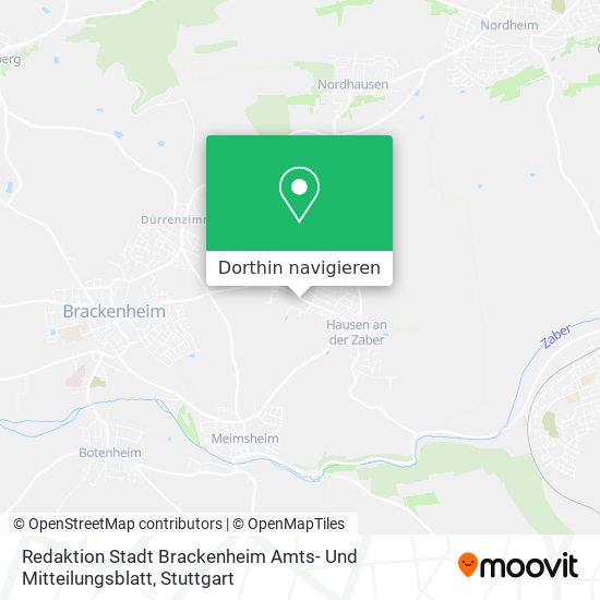 Redaktion Stadt Brackenheim Amts- Und Mitteilungsblatt Karte