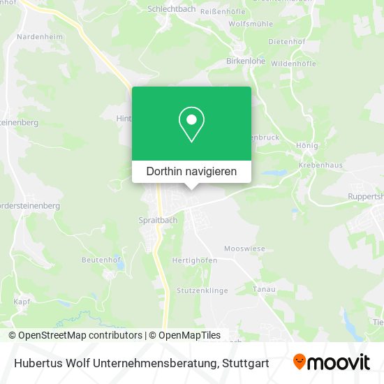 Hubertus Wolf Unternehmensberatung Karte