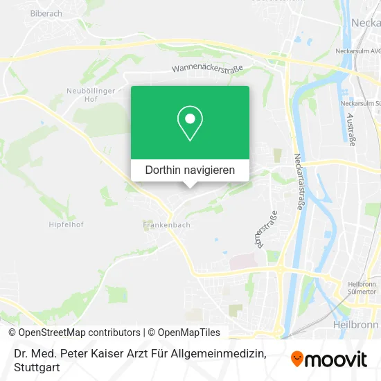 Dr. Med. Peter Kaiser Arzt Für Allgemeinmedizin Karte