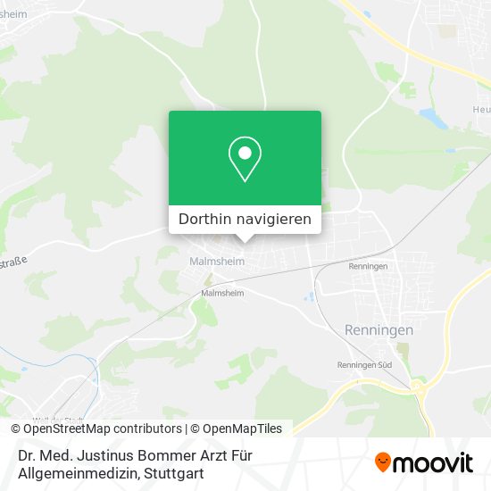 Dr. Med. Justinus Bommer Arzt Für Allgemeinmedizin Karte