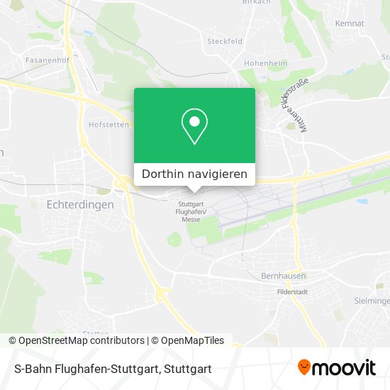 S-Bahn Flughafen-Stuttgart Karte