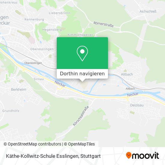 Käthe-Kollwitz-Schule Esslingen Karte
