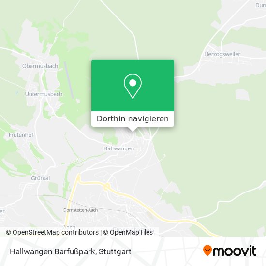 Hallwangen Barfußpark Karte