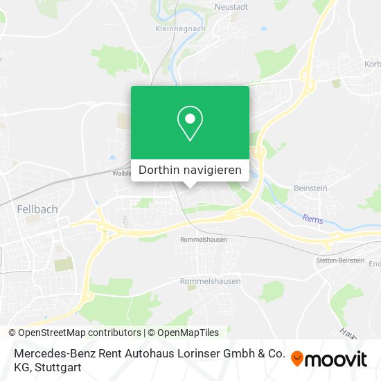 Mercedes-Benz Rent Autohaus Lorinser Gmbh & Co. KG Karte