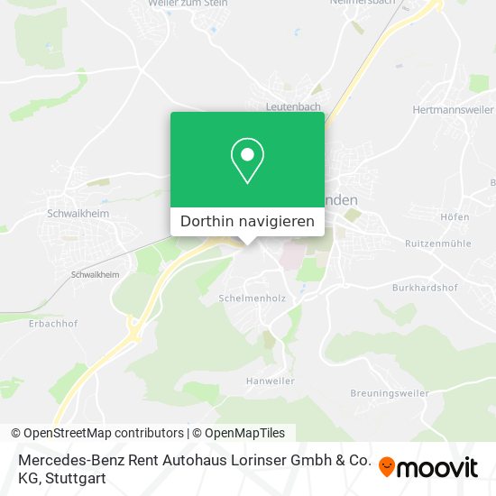 Mercedes-Benz Rent Autohaus Lorinser Gmbh & Co. KG Karte