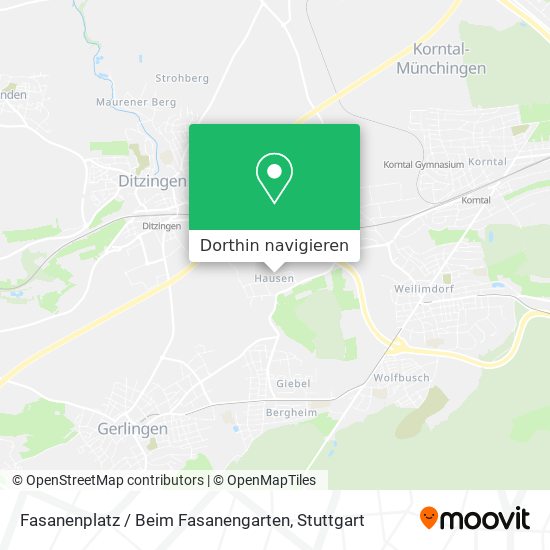 Fasanenplatz / Beim Fasanengarten Karte