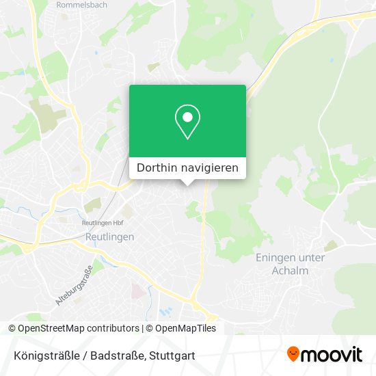 Königsträßle / Badstraße Karte