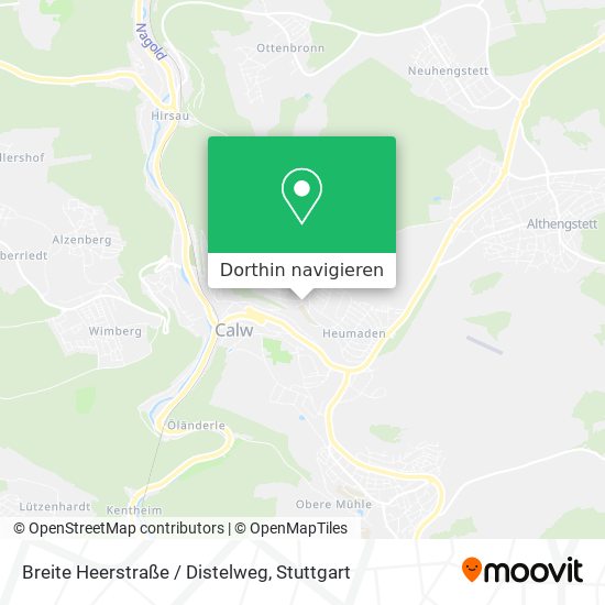 Breite Heerstraße / Distelweg Karte
