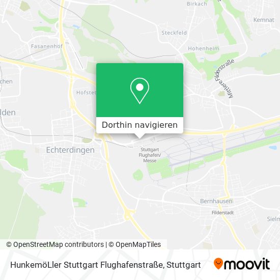 HunkemöLler Stuttgart Flughafenstraße Karte