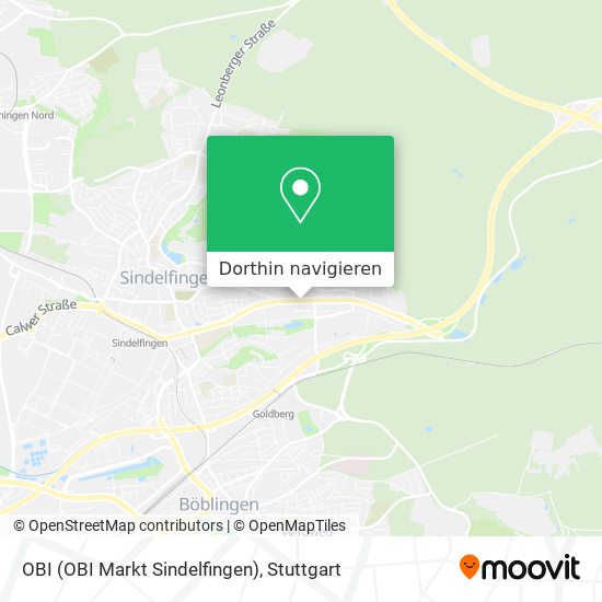 OBI (OBI Markt Sindelfingen) Karte