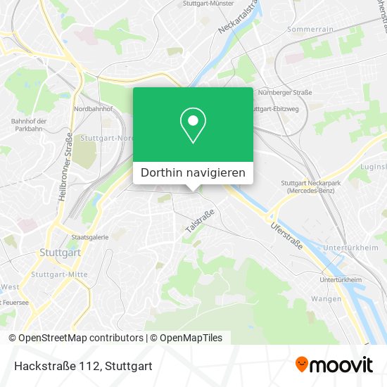 Hackstraße 112 Karte