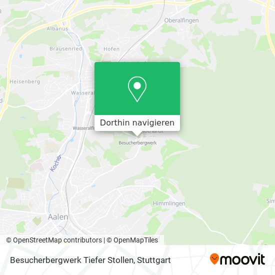 Besucherbergwerk Tiefer Stollen Karte