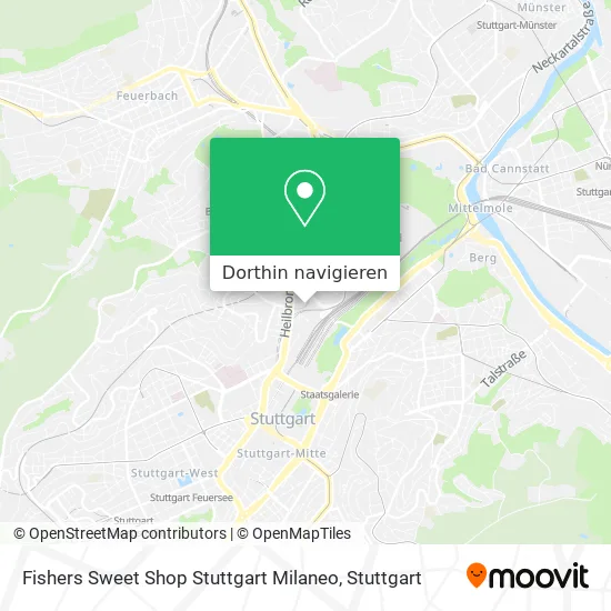 Fishers Sweet Shop Stuttgart Milaneo Karte