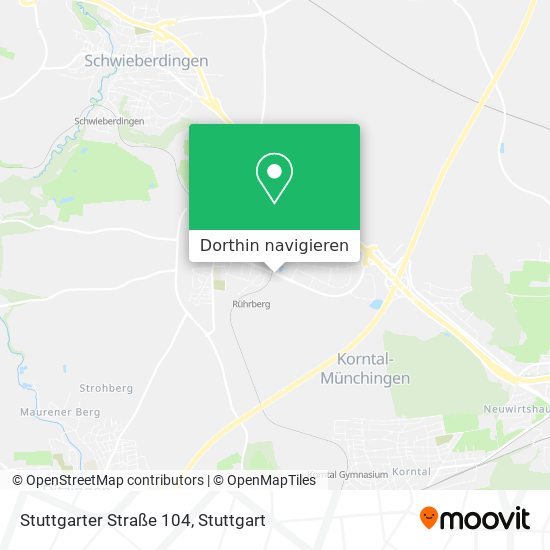 Stuttgarter Straße 104 Karte