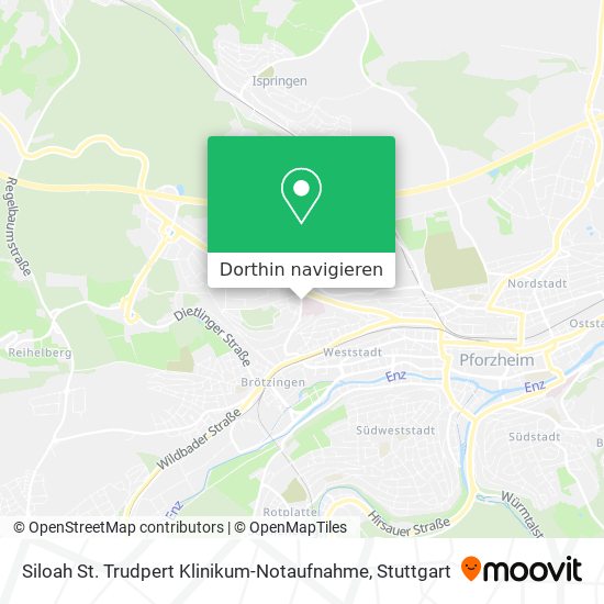 Siloah St. Trudpert Klinikum-Notaufnahme Karte