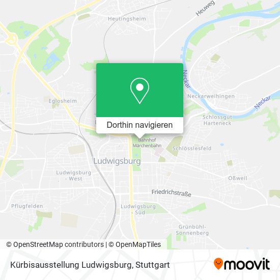 Kürbisausstellung Ludwigsburg Karte