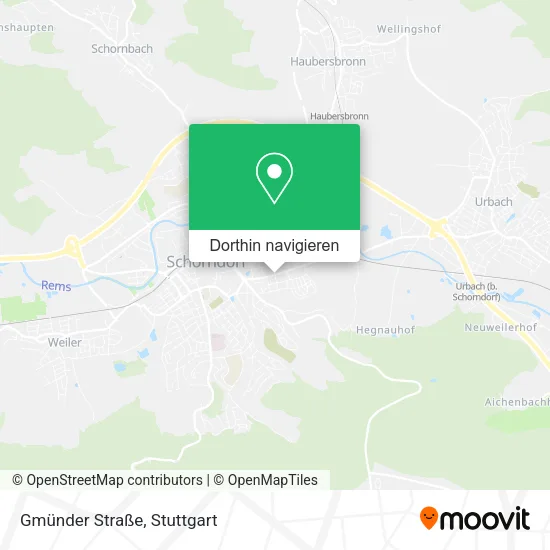 Gmünder Straße Karte