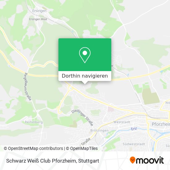 Schwarz Weiß Club Pforzheim Karte