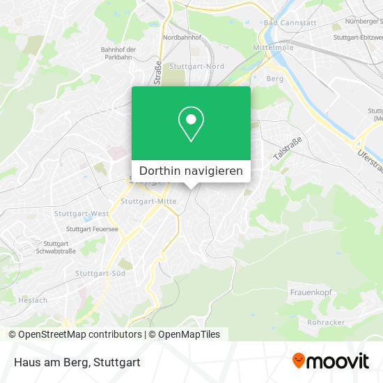 Wie komme ich zu Haus Am Berg in Stuttgart mit der UBahn