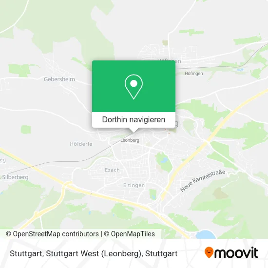 Stuttgart, Stuttgart West (Leonberg) Karte
