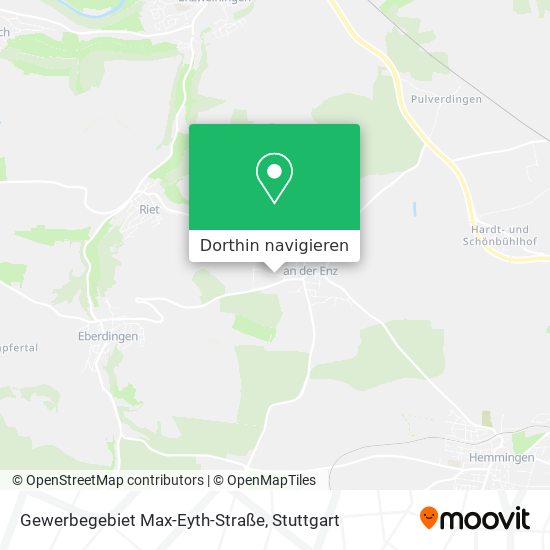 Gewerbegebiet Max-Eyth-Straße Karte