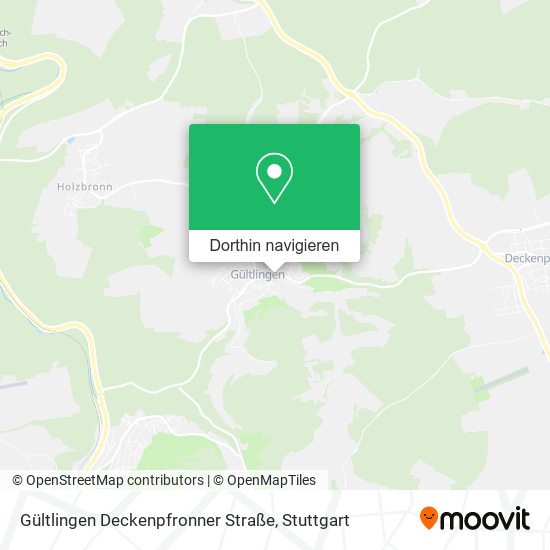 Gültlingen Deckenpfronner Straße Karte
