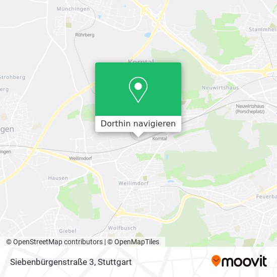 Siebenbürgenstraße 3 Karte