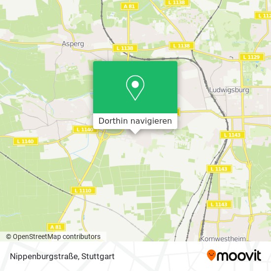 Nippenburgstraße Karte