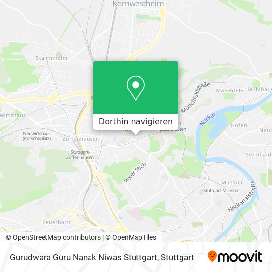 Gurudwara Guru Nanak Niwas Stuttgart Karte