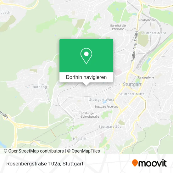 Rosenbergstraße 102a Karte